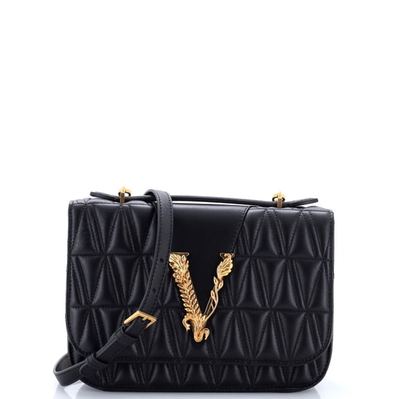 Pre-Owned Virtus Flap Shoulder Bag Quilted Leather Small By Rebag