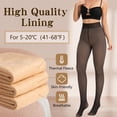 thumbnail image 2 of Pantimedias térmicas con forro polar HONGTEYA, negras, talla M, 2 of 6