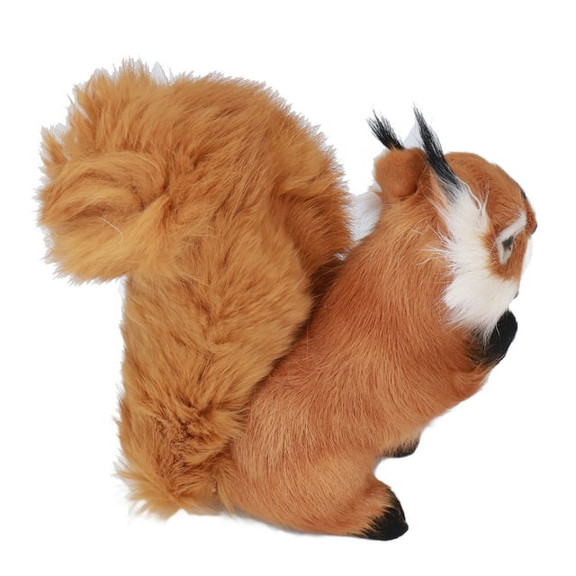 Stuffed Simulation Squirrel Large Cute Lifelike Simulation Squirrel Crafts Decorations Garden Ornament