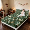 thumbnail image 3 of Manfei Gnome King Sheets Nisse Bedding, Slate Red 4 Pieces (1 Flat Sheet, 1 Fitted Sheet and 2 Pillowcases), 3 of 6