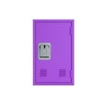 thumbnail image 5 of Gzxs Metal Locker, Lockable Storage Cabinet with 1 Door, 24" H Small Locking Cabinet for Kids Employees, Locker Organizer for Home, Bedroom, School, Office (Purple), 5 of 8