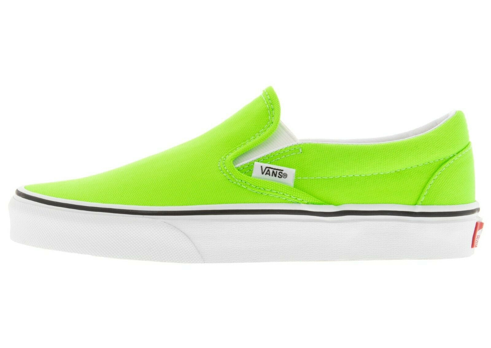 neon vans slip on