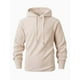 thumbnail image 3 of Dolkfu sudaderas de forro polar para hombres, sudadera sólida con cordón, casual, suelta, camisetas de pullover para hombres L, 3 of 9