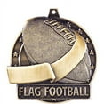 thumbnail image 2 of Flag Football Medals, 2" Gold Diecast Flag Football Medal Award 50 Pack, 2 of 2