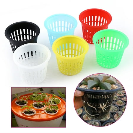 Lv. life 10pcs Heavy Duty Mesh Pot Net Cup Basket Hydroponic Plant Grow Clone Gardening, hydroponic planting net, hydroponic