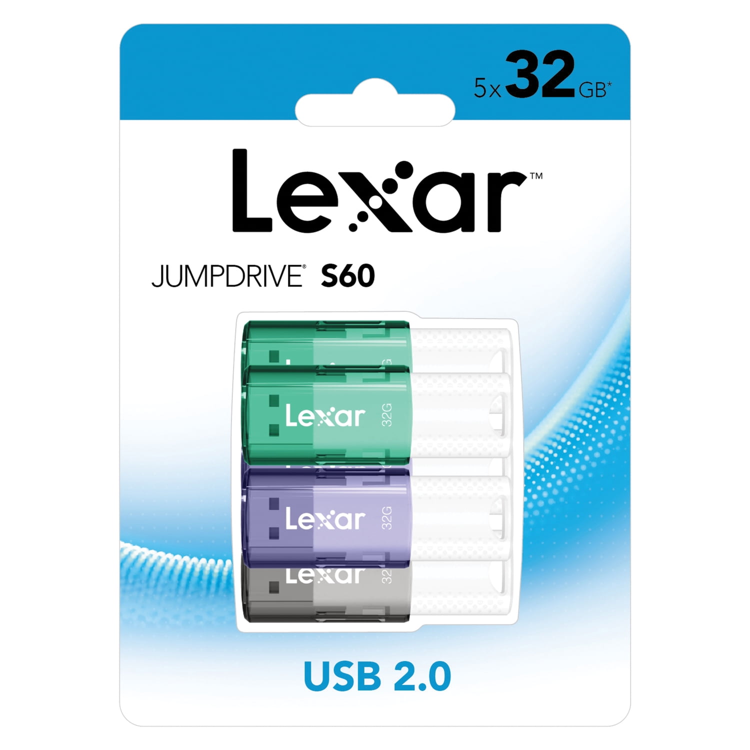 Lexar LJDS060032G-B5NNU JumpDrive S60 USB 2.0 Flash Drives (32 GB