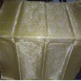 thumbnail image 4 of Heavy Silk Brocade Fabric Yellow x Metallic Gold Color 36" wide BRO510[2], 4 of 4