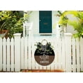 thumbnail image 5 of Wake Up & Smell The Coffee Front Door Sign Funny Wreaths Hanging Wooden Plaque Decoration Round Rustic Wood Farmhouse Porch Decor for Home Front Door Decor, 12 x 12 Inch, 5 of 5