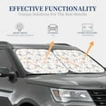 thumbnail image 2 of Lsque Cute Koala 2 PCS Windshield Sun Shade | CarFoldable Window Covers | Car Accessories Reflect UV for Universal Cars SUV Truck | Medium, 2 of 7