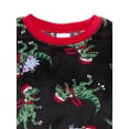 thumbnail image 3 of Holiday Time Boys Tight Fit Dino Pajamas Set, 2-Piece, Sizes 4-10, 3 of 3
