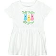 thumbnail image 3 of Inktastic Funny Easter Just Chillin' with My Peeps Girls Baby Dress, 3 of 5