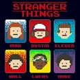thumbnail image 2 of Netflix Toddler's Stranger Things Group Shot Pixel Portraits Graphic T-Shirt, 2 of 3