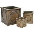 thumbnail image 1 of Cubes Tuscany Natural Cement Fiber Planter Set, Color: Mocha, 1 of 1