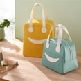 thumbnail image 4 of Almacenamiento Para El Almuerzo Sonrisa Poliéster Preservación Térmica Aislamiento De Enfriamiento Bolsa De Mano Bolsa De Almuerzo Contenedor Para Viajes De Oficina Picnic 23.5 * 20.5 * 14 Cm Bolsa Kearding HA027859-02, 4 of 7