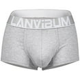 thumbnail image 6 of Honeeladyy Men Casual Solid Mid Waist Breathable Underwear Men's Fashion Underwear Boxer Shorts Attractive Breathable, 6 of 6
