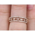 thumbnail image 3 of 1.50 Carat 3 wedding Ring sets Wedding Band Real Moissanite Stackable Ring sets with 18k Gold Plating, 3 of 5