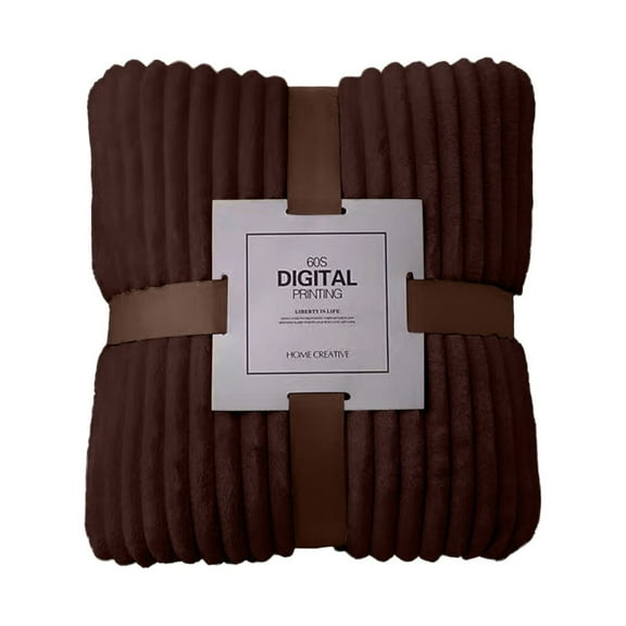 KBODIU Thickened Fleece Blanket Nap Blanket Solid Color Flannel Blanket Coral Fleece Gift Blanket