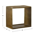 thumbnail image 5 of Uttermost Derwent Modern Aluminum Side Table in Antique Brass, 5 of 5