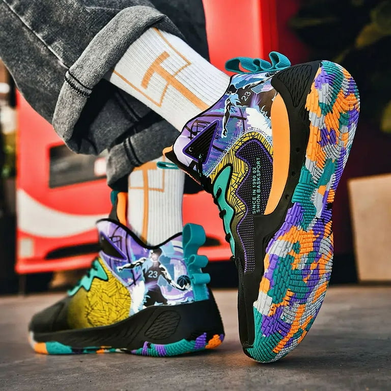 High cut top basketball shoes