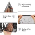 thumbnail image 4 of Universal Organza Bird Cage Seed Catcher Net Cover Parrot Mesh Net Cover Black 400x0.1mm, 4 of 9