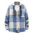 thumbnail image 7 of guisaled Flannel Shirt for Men Big and Tall Long Sleeve Button Down Plaid Shirts Regular Fit Lightweight Casual Check Shirt with Pockets, 7 of 7