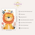 thumbnail image 3 of Eastern Print Cute Lion Cartoon Safari Nursery Poster Wall Decor, Colorful Minimal Animal Wall Prints for Baby Room, Bedroom Home Office Classroom Must Have Decoration, UNFRAMED, 16x24, 3 of 4