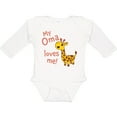 thumbnail image 3 of Inktastic My Oma Loves me- cute giraffe Boys or Girls Long Sleeve Baby Bodysuit, 3 of 5