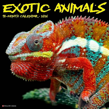 Exotic Animals 2026 Wall Calendar, (Paperback)