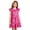 Q8 Hot Pink, variant on Angala Nightgown Holiday Dress For Girls Flutter Sleeve Crew Neck Pumpkin Print Girls Halloween Dresses