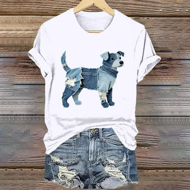 Xuyuer Women Blessed Beyond Measure Graphic Funny Cute T Shirts (Gift Ideas) Printed Graphic Workout Athletic Loose Fitting Tee Tops Print Blouses Casual Crew Neck Short Sleeve Basic Tee