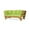 Teak/Khaki/Light Green, variant on Noble House Serene Outdoor Acacia Wood Expandable Daybed in Teak/ Beige/Khaki
