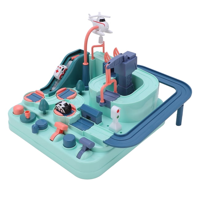 Juego de coches de pista de carreras Jadeshay material ABS para niños