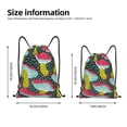 thumbnail image 2 of Gaeub Green Mushroom Drawstring Backpack Bag Sport Gym Sackpack Heavy Duty String Backpack for Men Women-Medium, 2 of 6