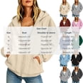 thumbnail image 3 of Xdegoge Womens Zip Up Hoodies Casual Long Sleeve Athletic Drawstring Fleece Relaxed Fit Workout Track Jackets with Pockets for Running Activewear, 3 of 8