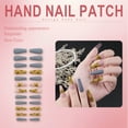 thumbnail image 5 of RAGUPEL 24Pcs Glue on Nails for Women,Hand-Painted Pattern Press on Nails Coffin,Matte Finish Cute Nails,Fake Nails for Parties,Gatherings and Photo Shoots,Style3, 5 of 7