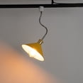 thumbnail image 4 of FSLiving H Type Track Lights,Yellow Iron Cage Cone Ceiling Spotlighting, Flexibly Rotatable Light Silver Goose Neck, Adjustable Island Lighting Mini Halo Track Mounted Lighting bar for Kitchen, 4 of 9
