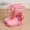 L-Pink, variant on Childrens Winter Childrens Link Boots Flat Splashing Booties Girls Size 12 Warm Short Tube Snow Little Girls Riding Boots