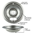 thumbnail image 6 of Range Kleen 10124XN Style A Heavy Duty Chrome Drip Bowls 4 Pack, 6 of 12