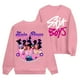 thumbnail image 1 of Pop cazadora para niña Demon Hunters Boys Girls Fashion Round-Neck Sweatshirt Streetwear Soft Comfortable Long Sleeve Hoodie for Daily Wear Spring Fall Winter （Pink）, 1 of 4