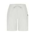 thumbnail image 5 of Shorts for Men Cotton Linen Elastic Drawstring Waist Solid Color Pocket Beach Shorts White XXL, 5 of 6