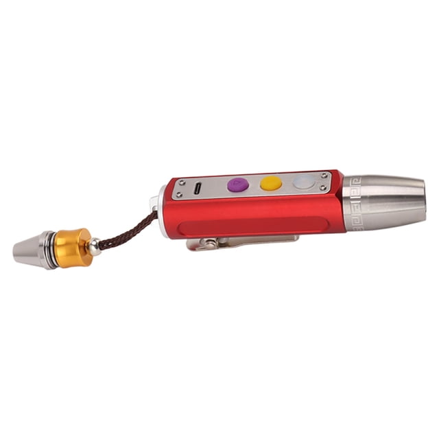 Lámparas Qlee Linterna LED 3 en 1 Color de Luz Inspeción de Joyas Detector de Manchas y Orina para Perros Luces con Escala de Medicina Diseño Portátil Fácil Carga
