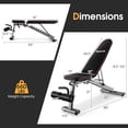 Adjustable Weight Bench 660lbs Capacity for Full Body Workout ...