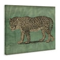 thumbnail image 3 of Stupell Industries Fierce Leopard on Green Animals & Insects Painting Gallery Wrapped Canvas Art Print Wall Art, 20 x 16, 3 of 7