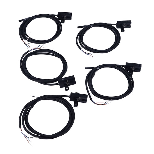 Sensor de interruptor Fotoeléctrico ANGGREK NPN Cable de 1 m 5 Piezas