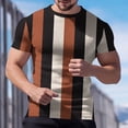 thumbnail image 2 of Mens Summer Shirts - Mens Waffle Short Sleeve Shirts, Crew Neck Underwear Tops Casual Colorblock Pullover Sweaters Knit Undershirts, 2 of 7