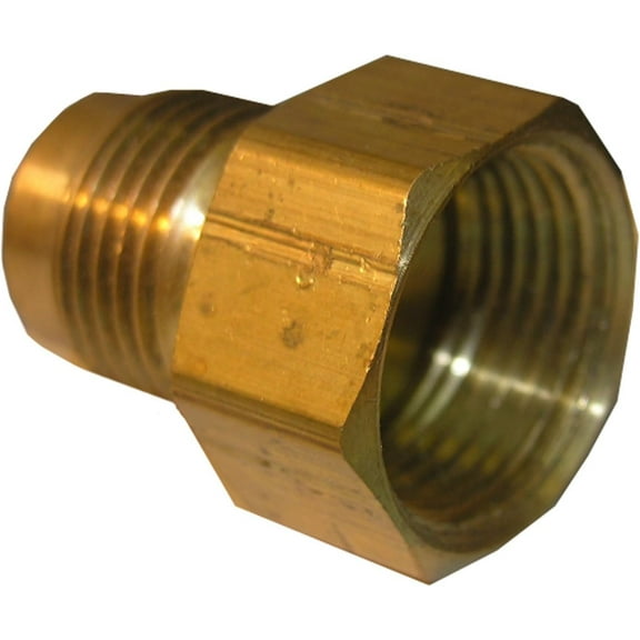 LASCO 17-4655 5/8-Inch Flare by 1/2-Inch Female Pipe Thread Brass Adapter