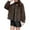 Coffee, variant on Fanxing Fleece Jacket for Women Winter Faux Fur Crop Coats Lapel Button Down Sherpa Casual Trendy Outerwear L
