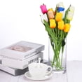 thumbnail image 6 of Uxcell 14" Artificial Tulips Flowers Floral Arrangements Bouquet Decor, Fuchsia 15 Stems, 6 of 6