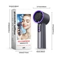 thumbnail image 3 of Grey Handheld Fan Portable Rechargeable Mini Desktop Fan With Turbo Charging For Summer Outdoor Travel Office Home Cooling, 3 of 7