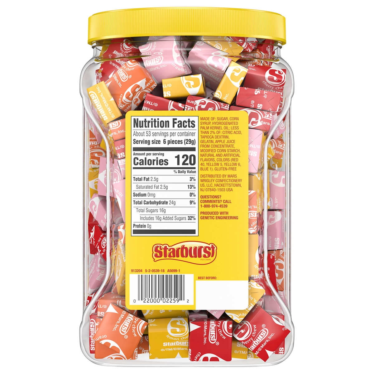 2 Pack | Starburst Original Chewy Candy, 54 oz Jar